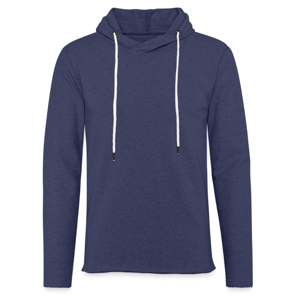Lichte hoodie unisex - navy gemêleerd
