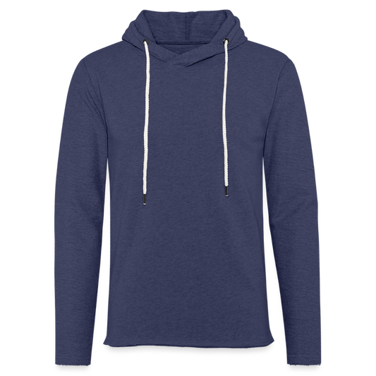 Lichte hoodie unisex - navy gemêleerd