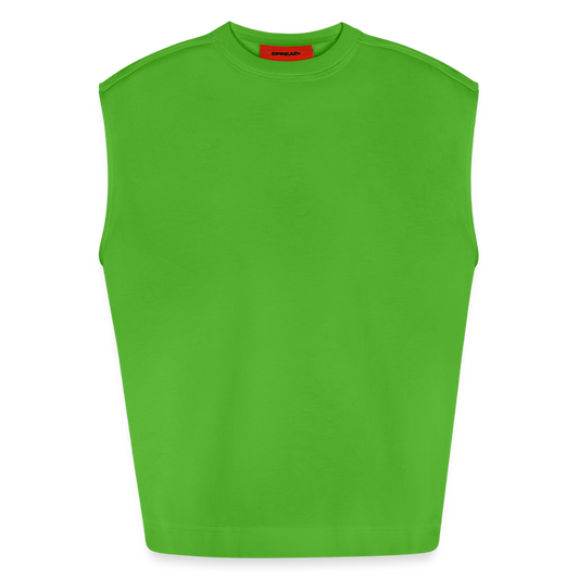 Heavyweight oversized organic tanktop made in EU Unisex - Apple Neon