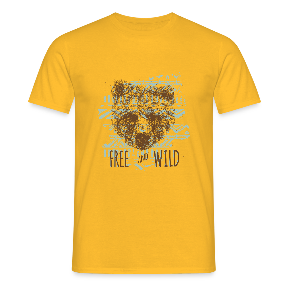 Mannen T-shirt - geel