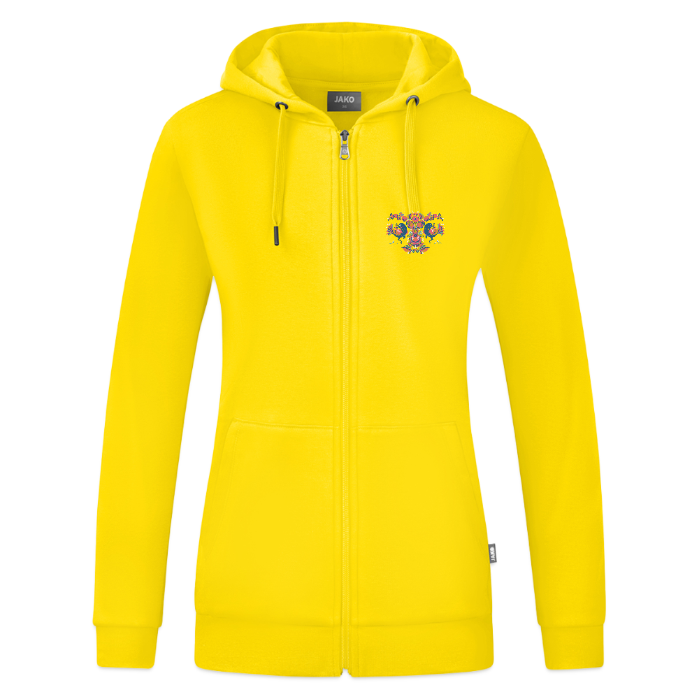 JAKO Vrouwen ziphoodie Organic - geel