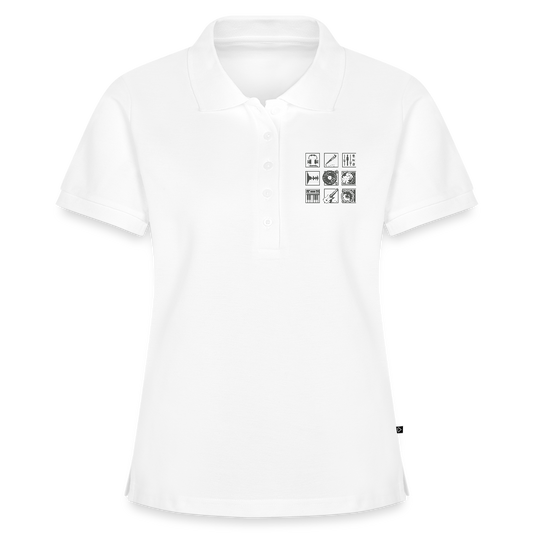Vrouwen Premium Bio Poloshirt - wit