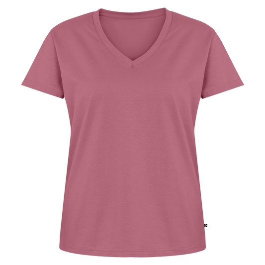 Vrouwen bio T-shirt met V-hals van Stanley & Stella - mauve