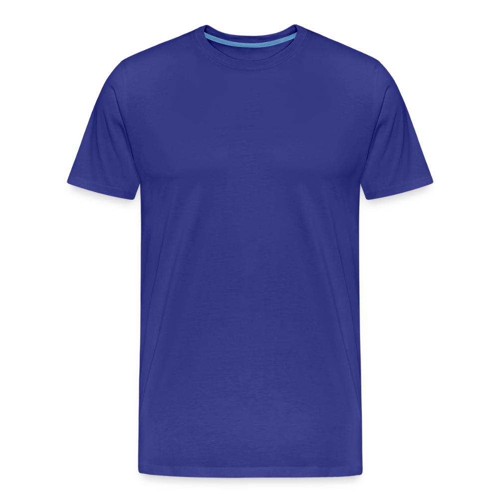Mannen premium biologisch T-shirt - koningsblauw