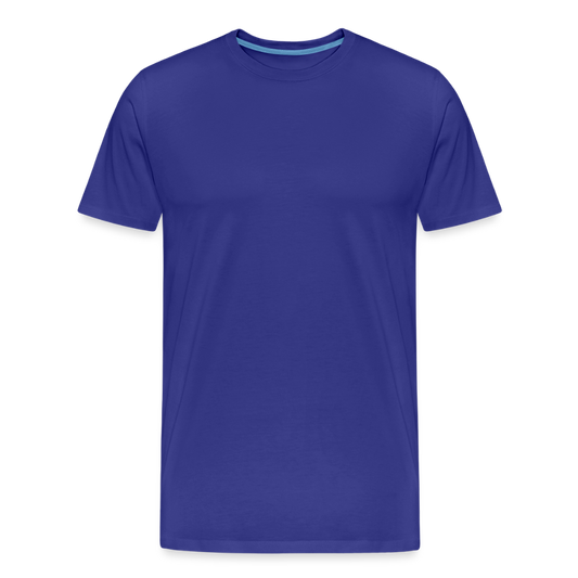 Mannen premium biologisch T-shirt - koningsblauw