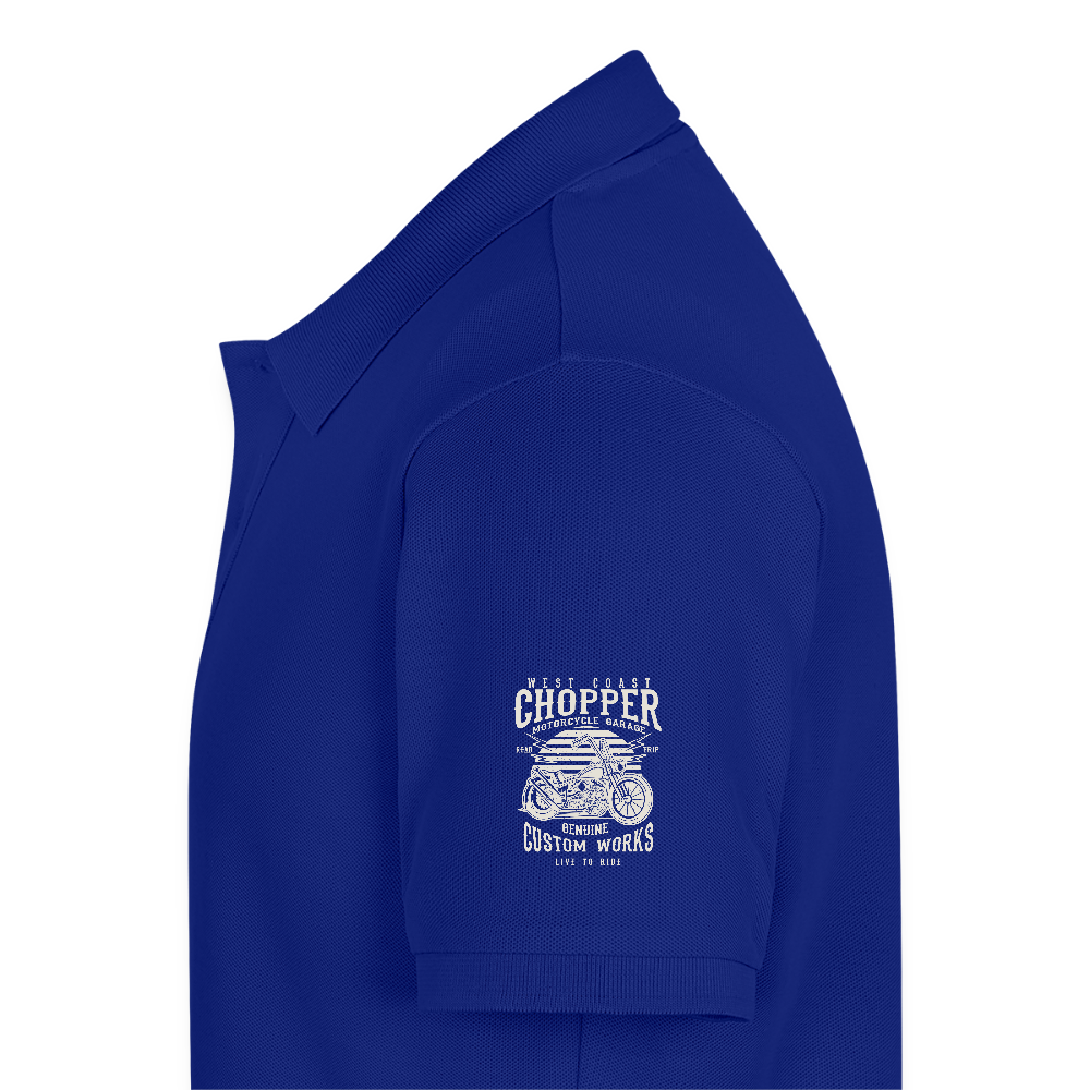 Mannen Premium Bio Poloshirt - koningsblauw