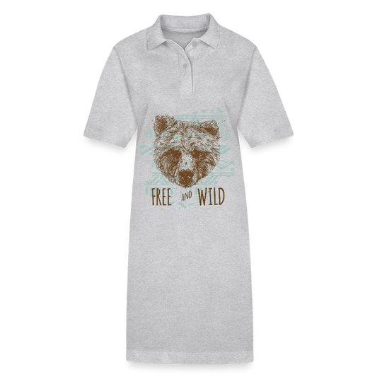 Stanley/Stella Vrouwen bio polojurk PAIGER - grijs gemêleerd
