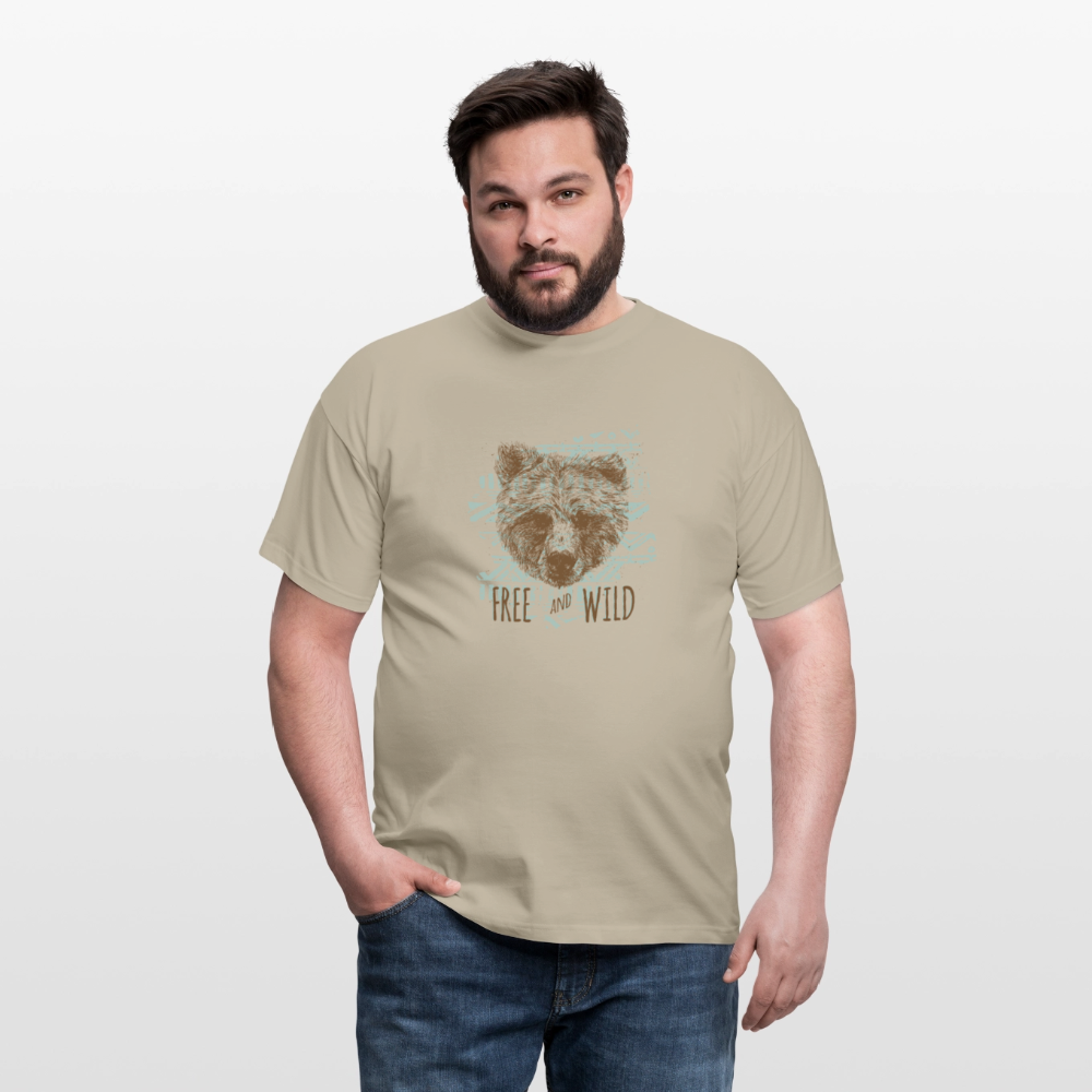 Mannen T-shirt - zandbeige
