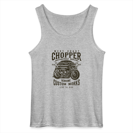 Gildan mannen tanktop - grijs gemêleerd