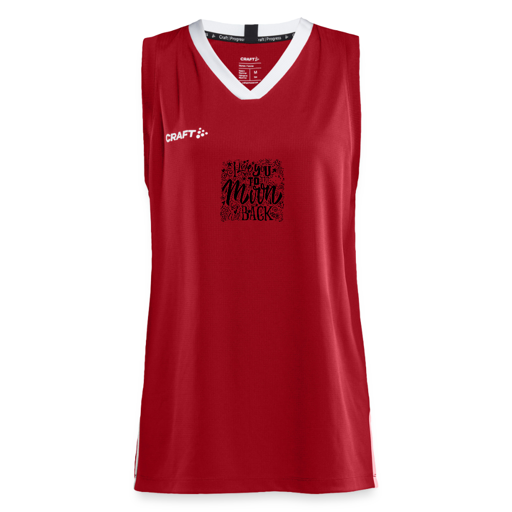 CRAFT Progress vrouwen basketbalshirt - donkerrood