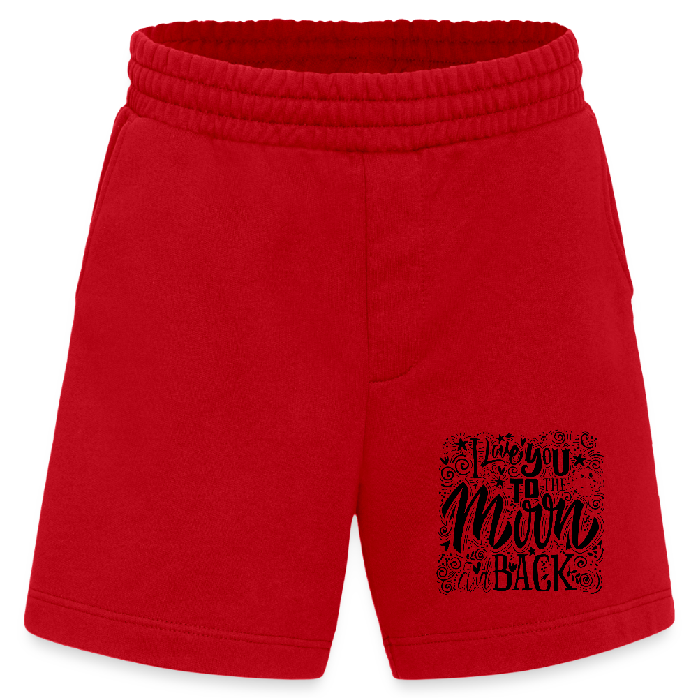Heavyweight organic shorts made in EU - rood
