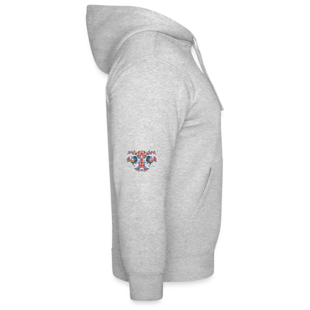 Mannenhoodie van Russell - grijs gemêleerd