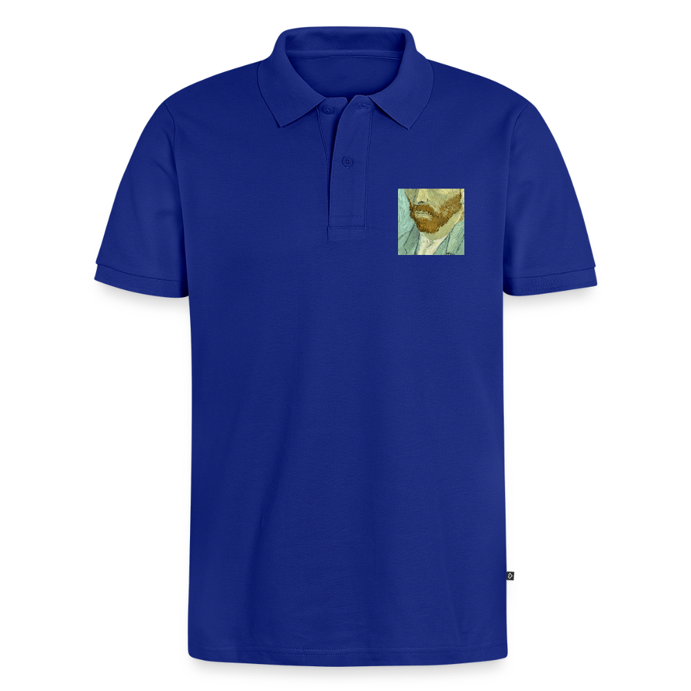 Mannen Premium Bio Poloshirt - koningsblauw