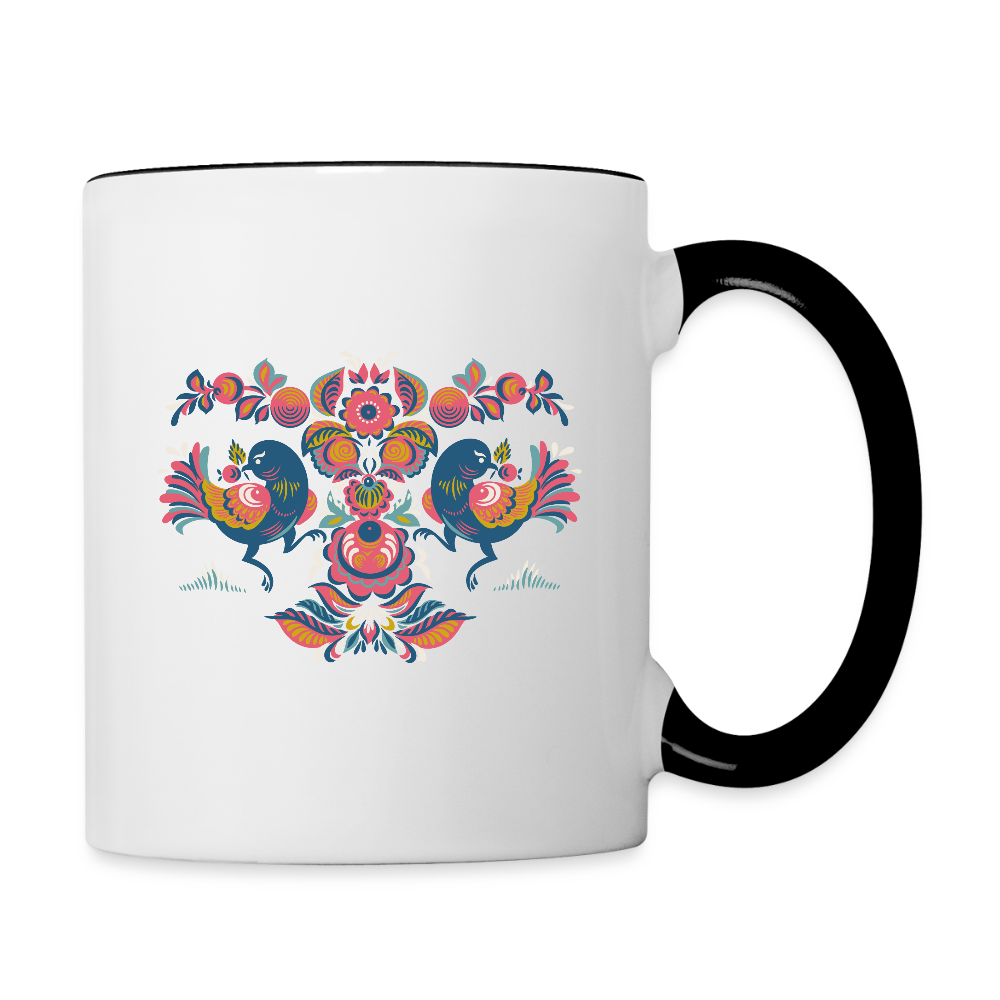 Mok tweekleurig - wit/zwart