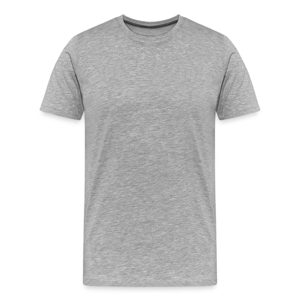 Mannen premium biologisch T-shirt - grijs gemêleerd
