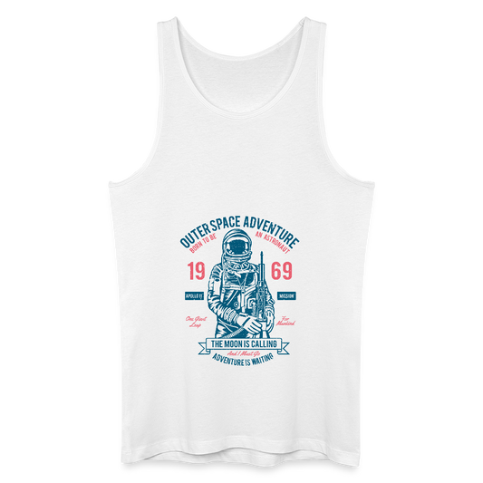 Mannen bio tanktop - wit
