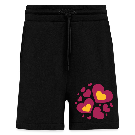 Organic relaxed shorts made in EU - SOLID BLACK