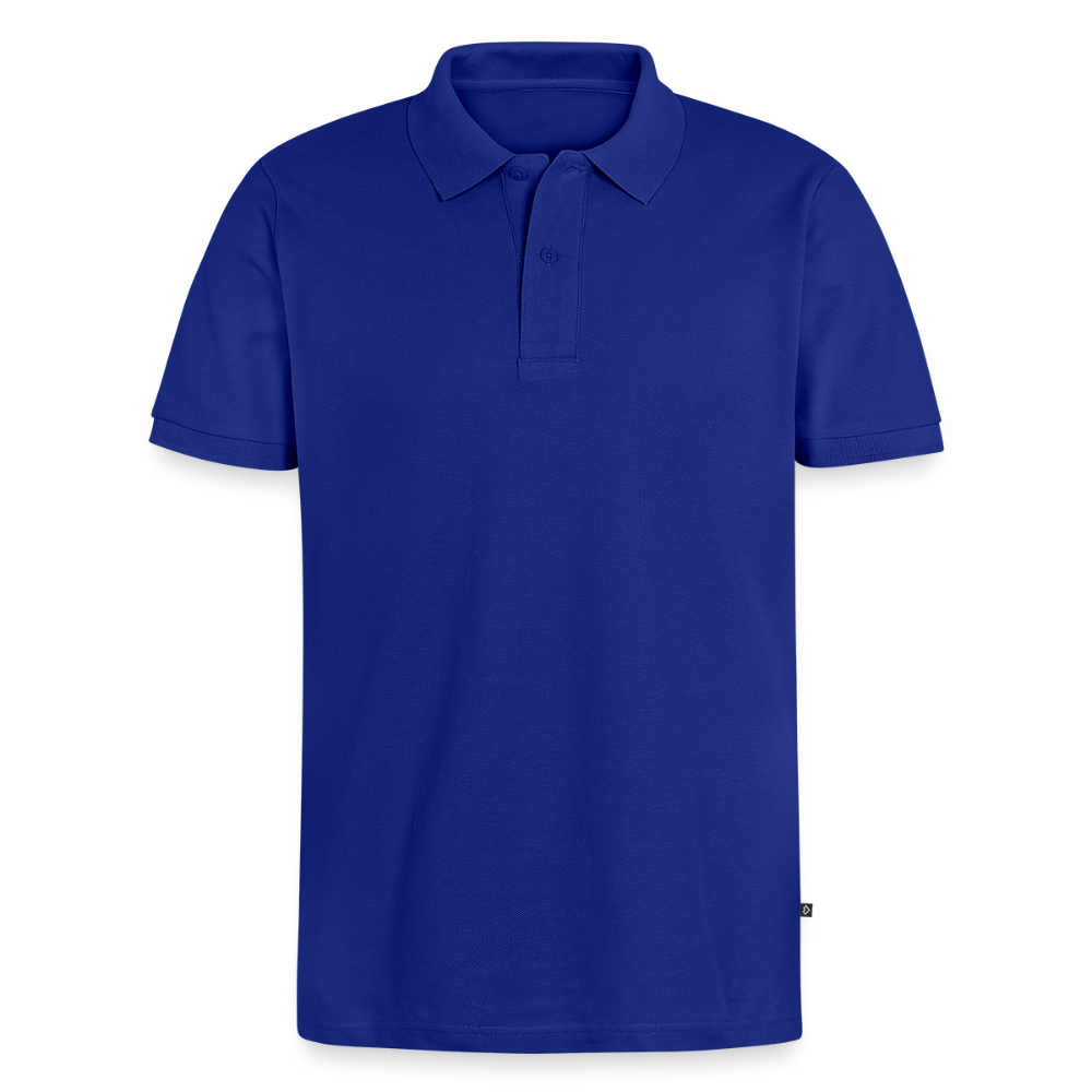 Mannen Premium Bio Poloshirt - koningsblauw