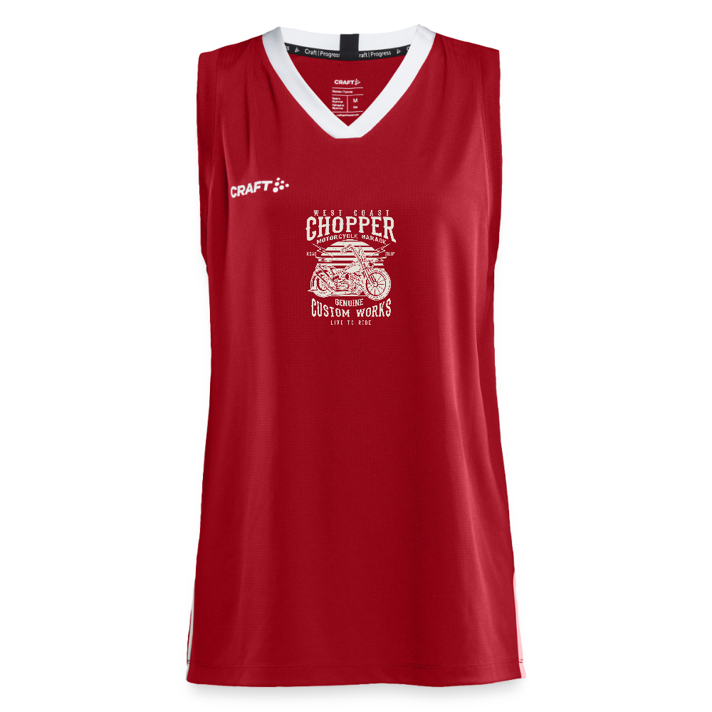 CRAFT Progress vrouwen basketbalshirt - donkerrood