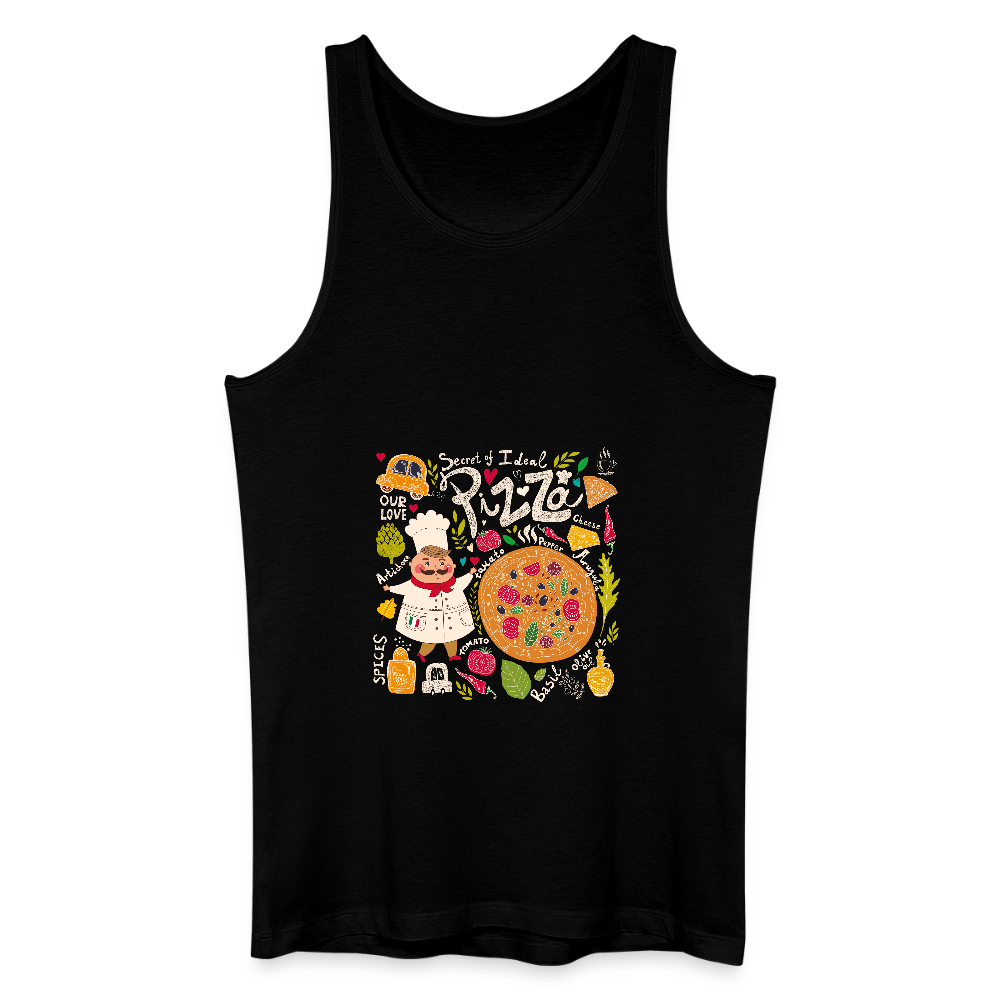 Mannen bio tanktop - zwart