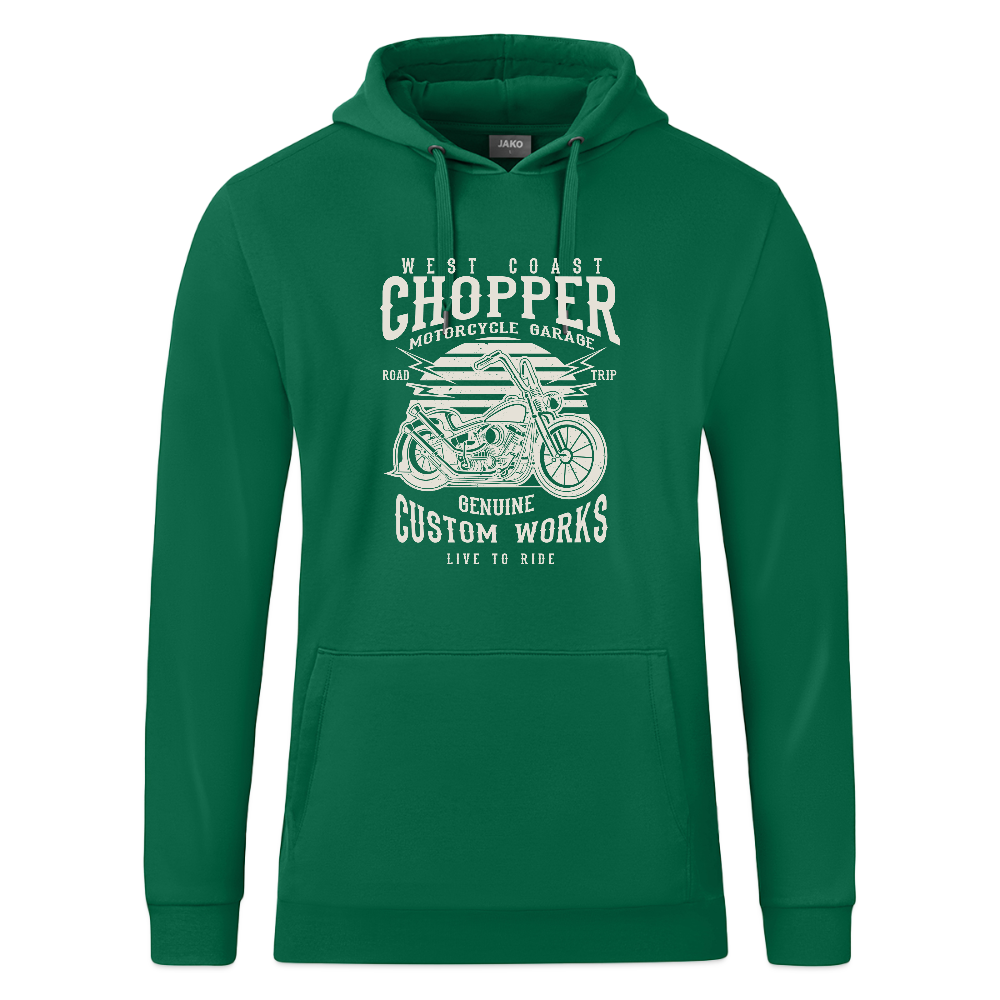 JAKO Hoodie Organic - kelly groen