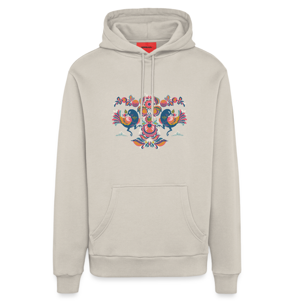 Organic relaxed hoodie made in EU - WARM CLAY
