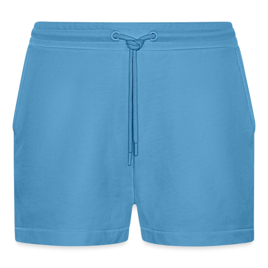 Organic relaxed cropped shorts made in EU -  Sol Blue