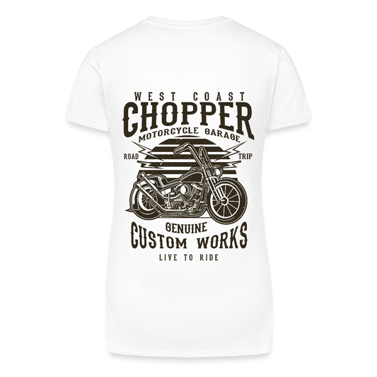 Bio vrouwen T-shirt met V-hals - wit