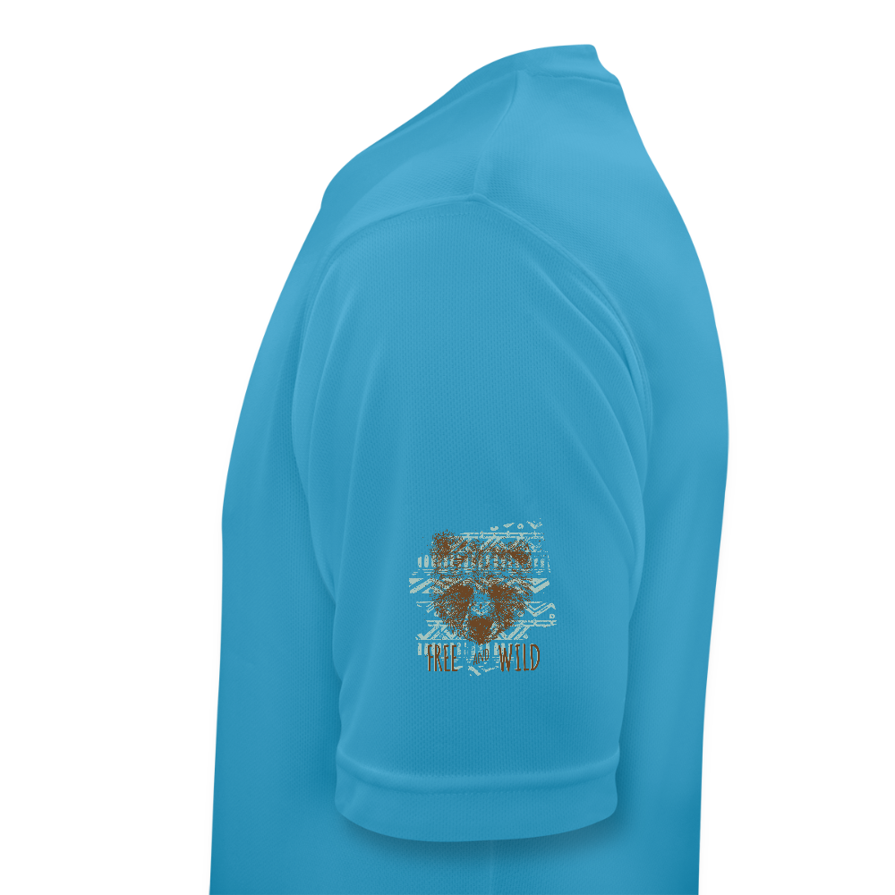 Mannen T-shirt ademend actief - saffierblauw