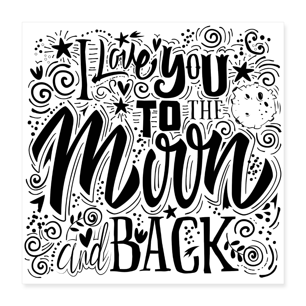 Poster 40x40 cm - wit
