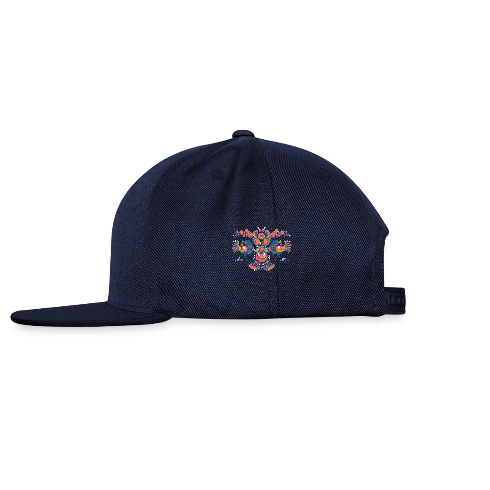 Snapback cap - navy/navy