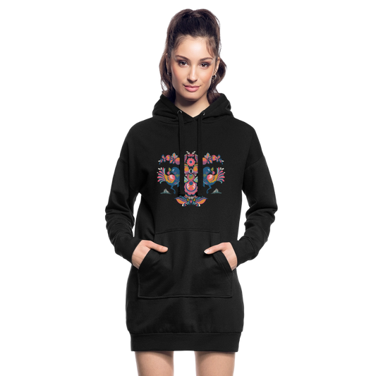 Hoodiejurk - zwart