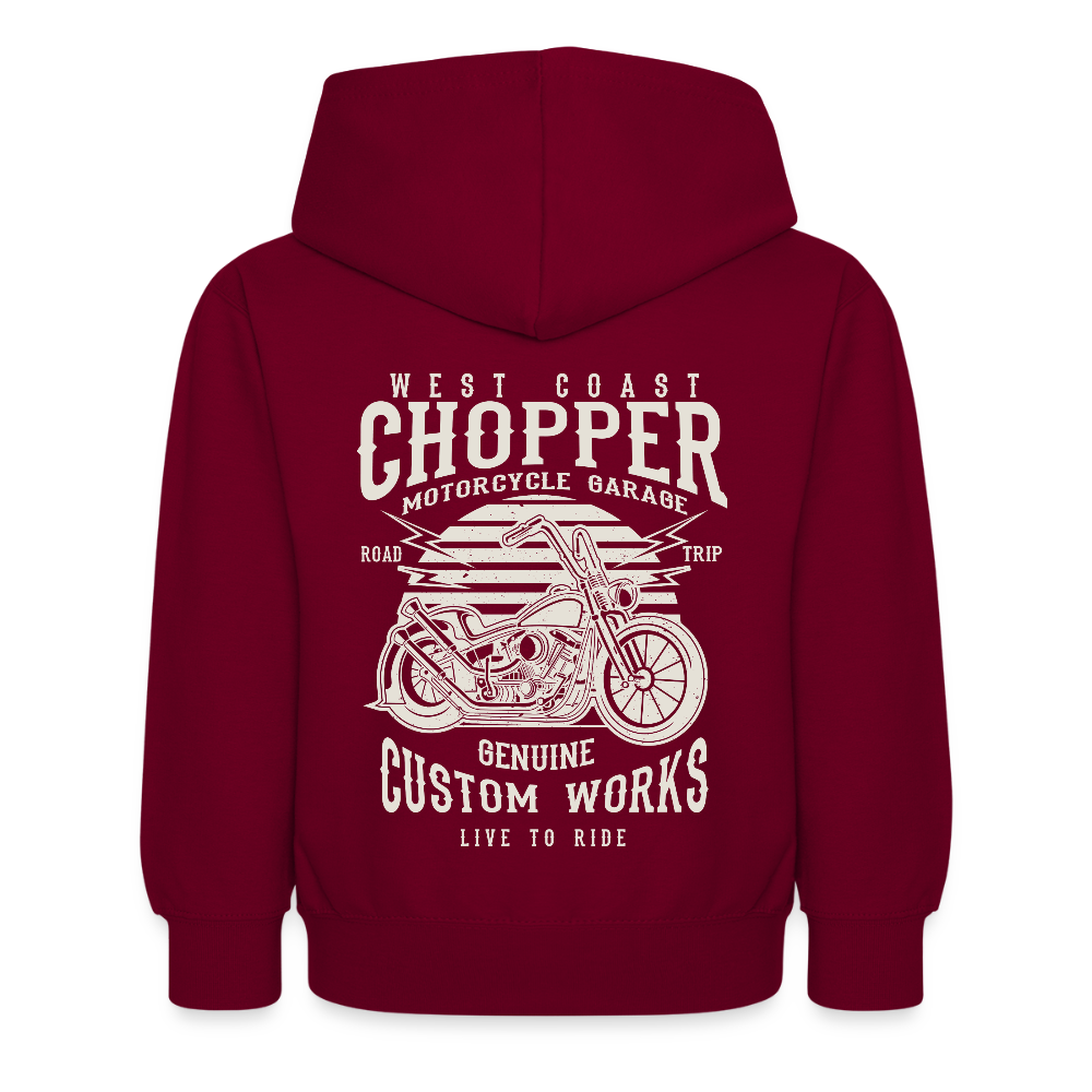 Kinderhoodie - bordeaux