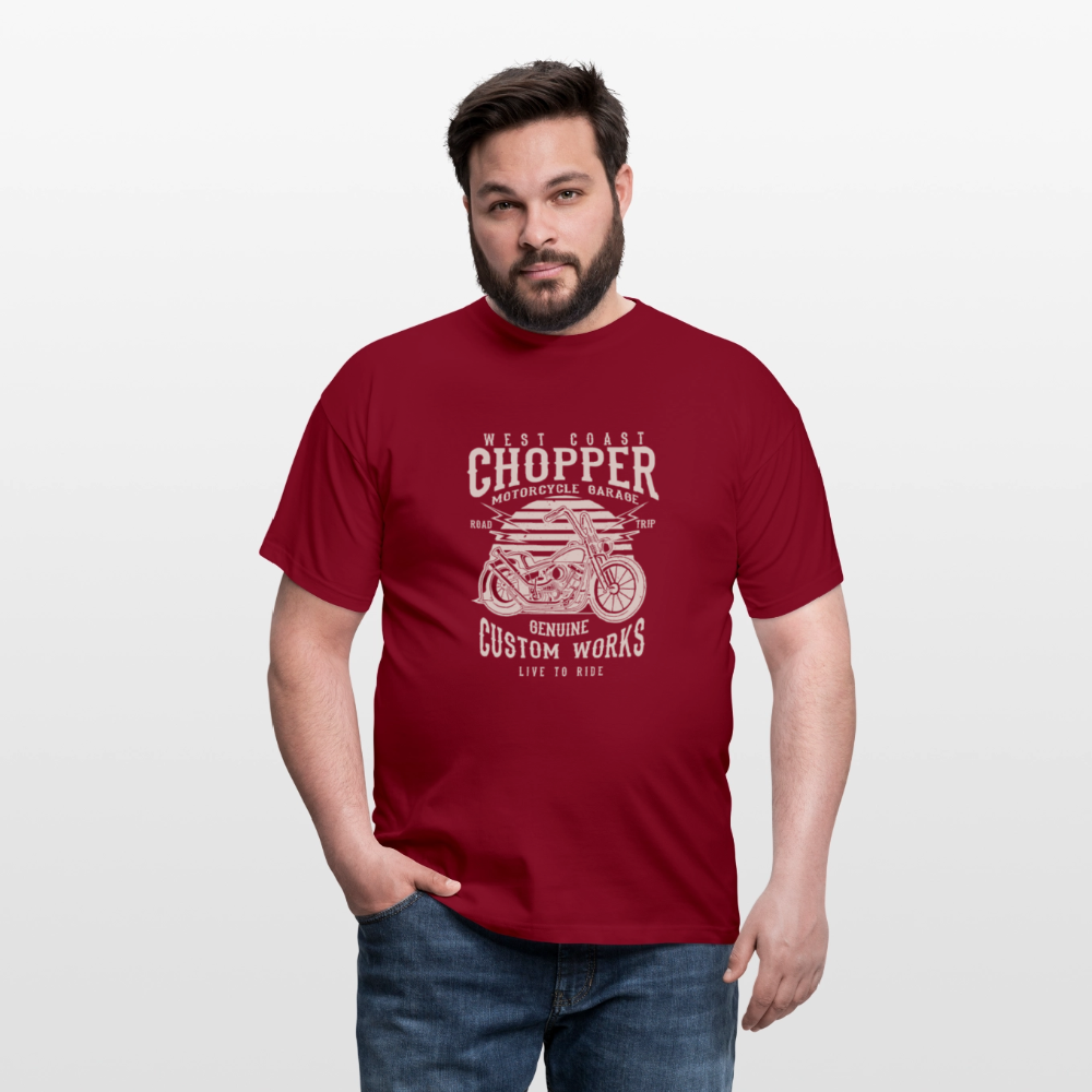 Mannen T-shirt - steenrood