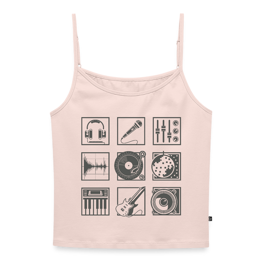 Vrouwen spaghetti-tanktop - poederroze