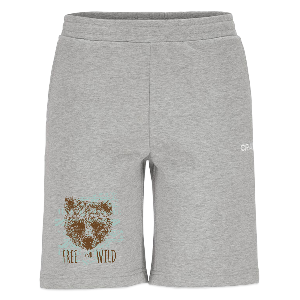 CRAFT Community 2.0 sweatshorts - grijs gemêleerd