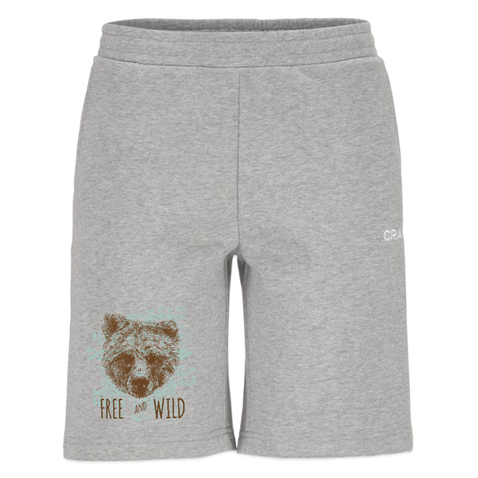 CRAFT Community 2.0 sweatshorts - grijs gemêleerd