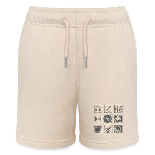 Stanley/Stella teenager bio-joggingshorts MINI BOLTER - witgrijs