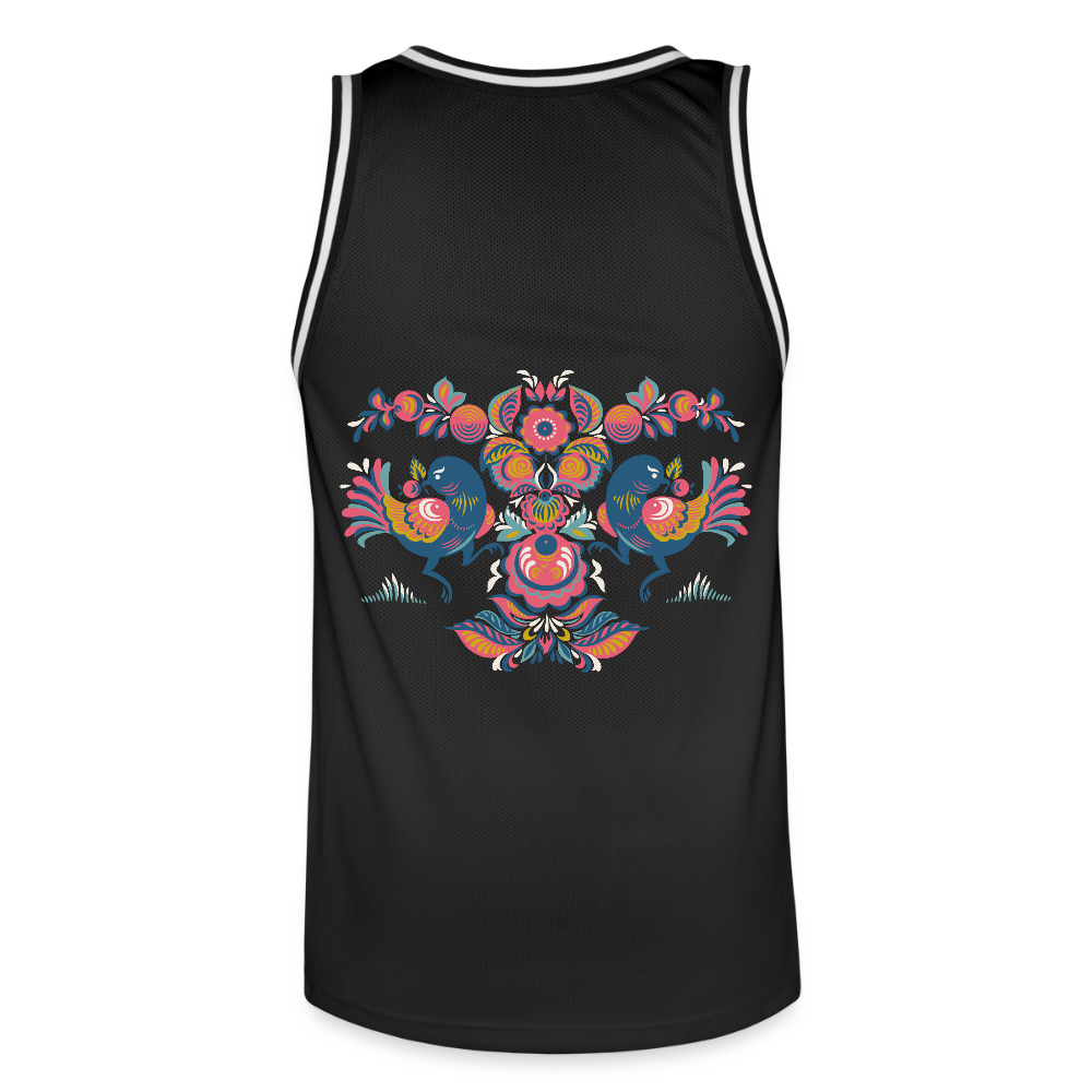 Mannen basketbal shirt - zwart/wit