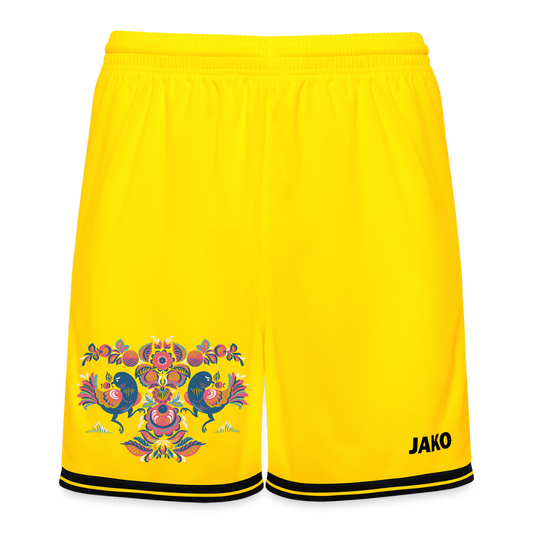JAKO basketbalshort Center 2.0 - geel/zwart