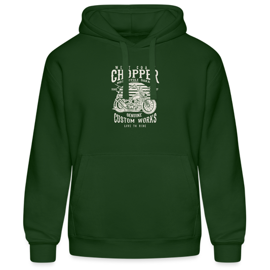 Mannenhoodie van Russell - bottlegreen
