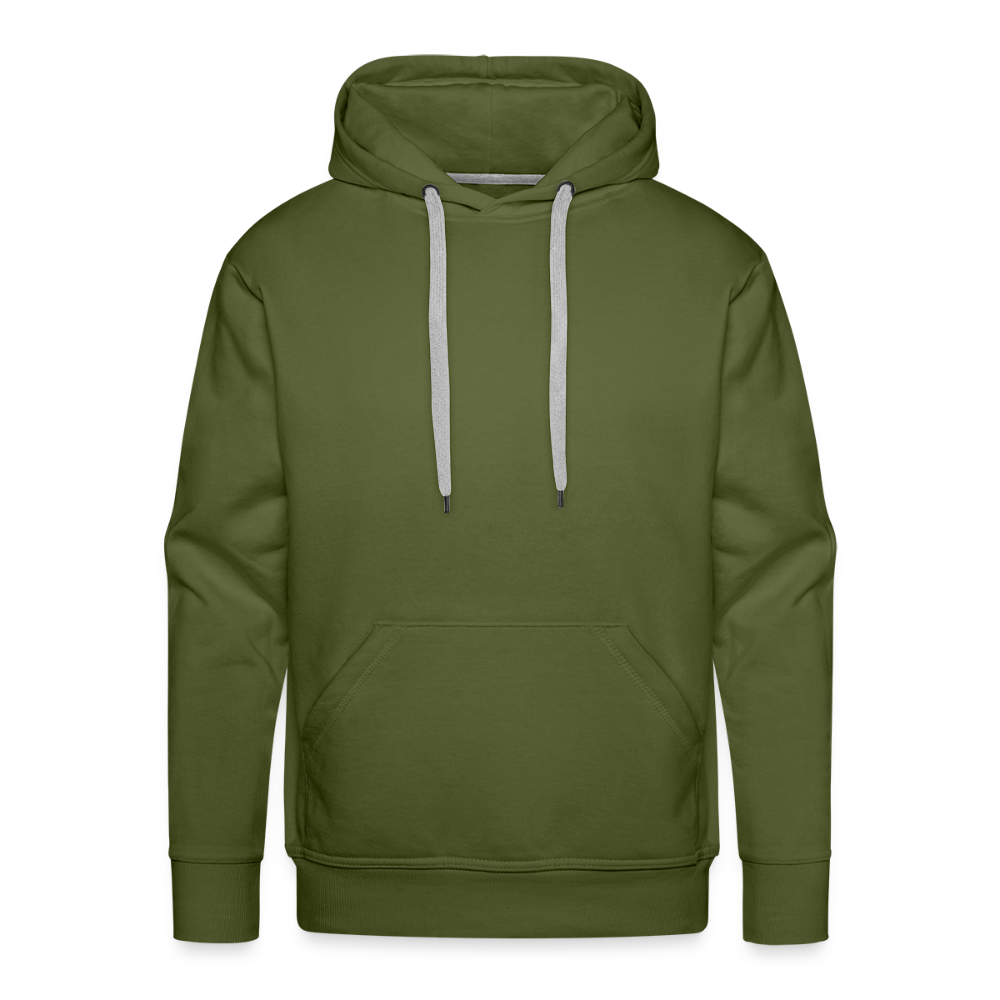 Mannen Premium hoodie - olijfgroen