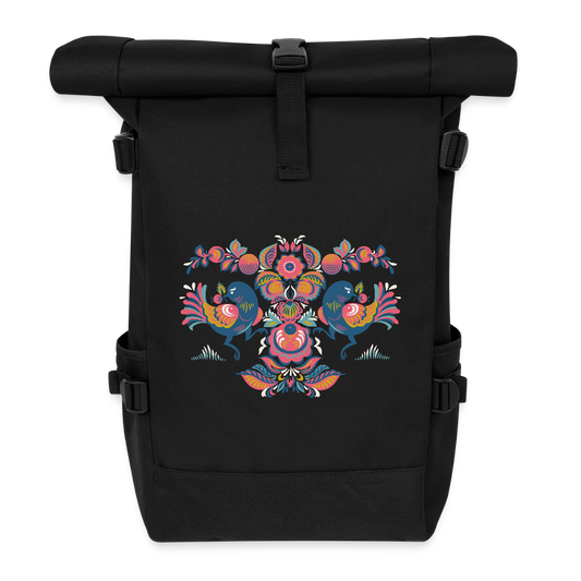 Rolltop rugzak - zwart