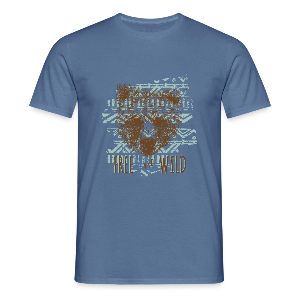 Mannen T-shirt - duifblauw 