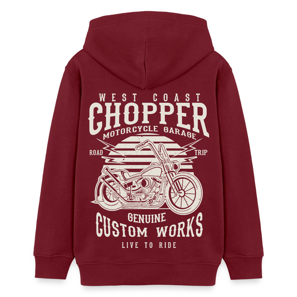 Stanley/Stella Tiener bio-hoodie Mini Cruiser - bourgognerood