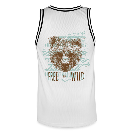 Mannen basketbal shirt - wit/zwart