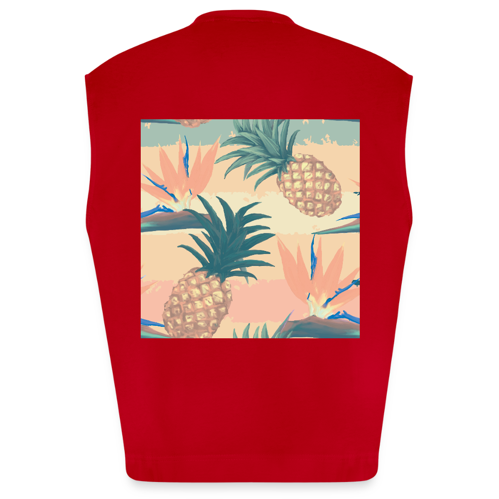 Heavyweight oversized organic tanktop made in EU Unisex - rood