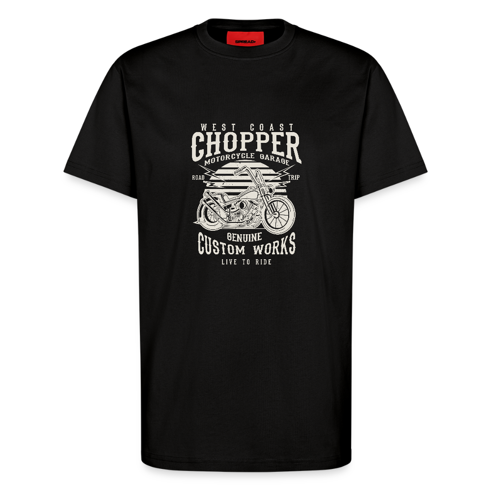 Organic relaxed T-shirt made in EU - SOLID BLACK