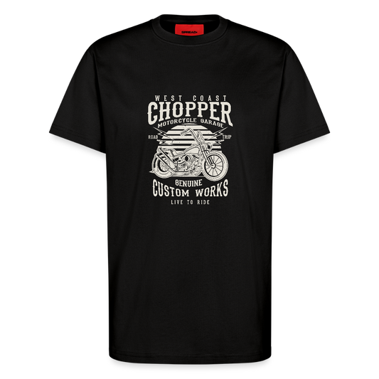 Organic relaxed T-shirt made in EU - SOLID BLACK