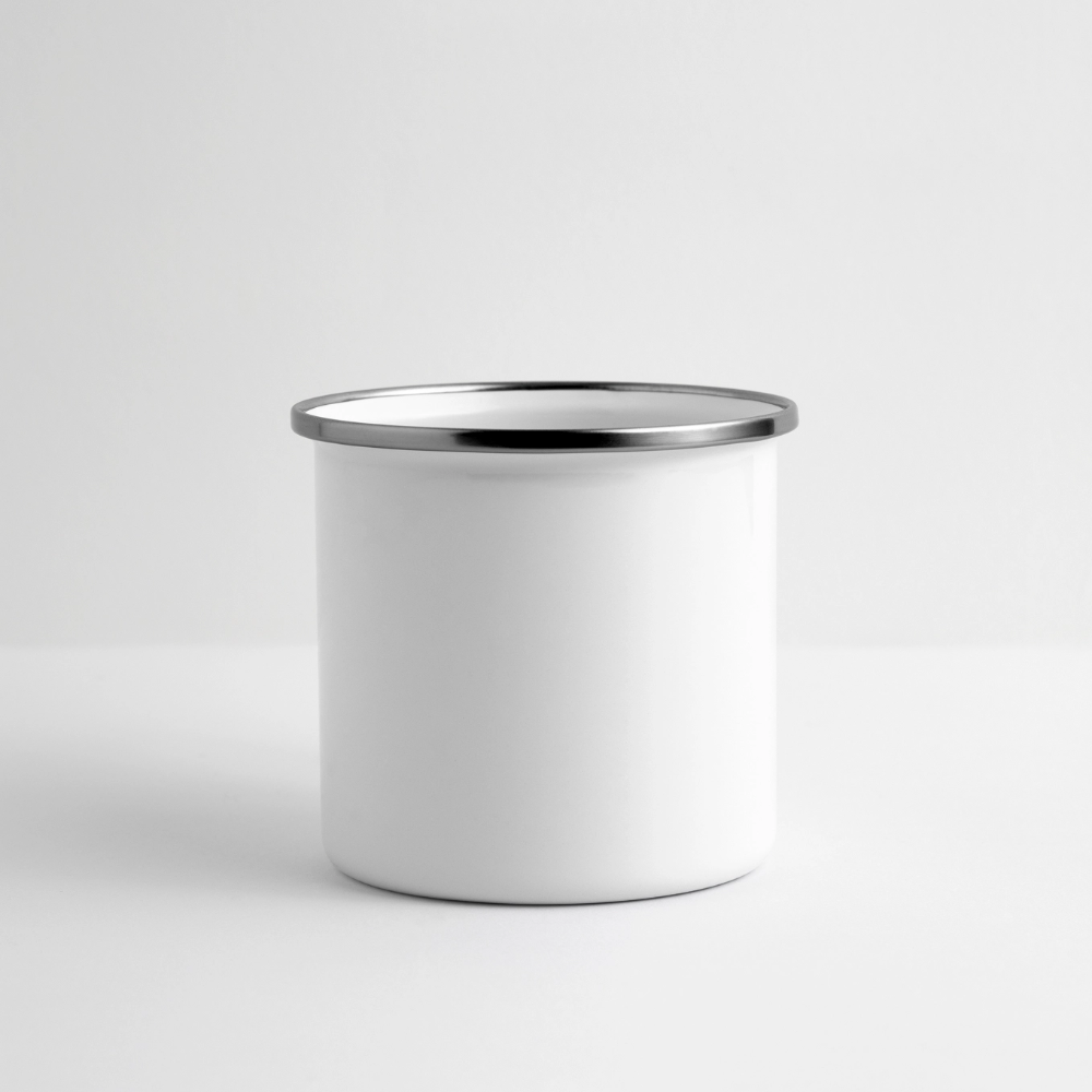 Emaillen panoramamok - wit